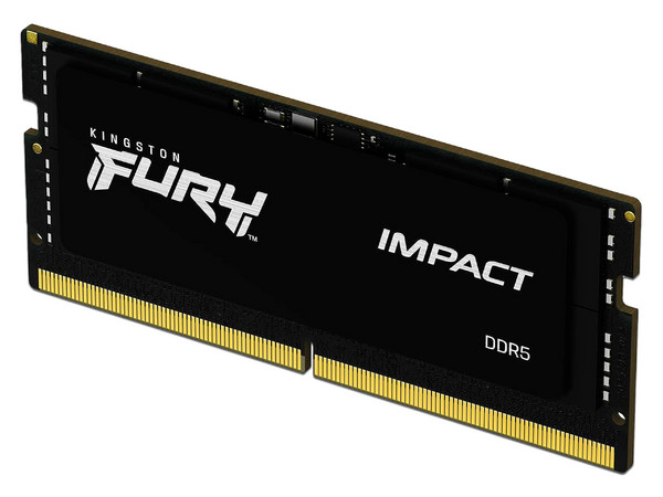 Memoria SODIMM Kingston Fury Impact DDR5 PC5-38400 (4800MHz), CL38, 16GB.