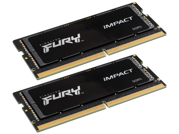 Kit de Memorias SODIMM Kingston FURY IMPACT, DDR5 PC5-44800 (5600MHz), CL40, 32GB (2 x 16GB).