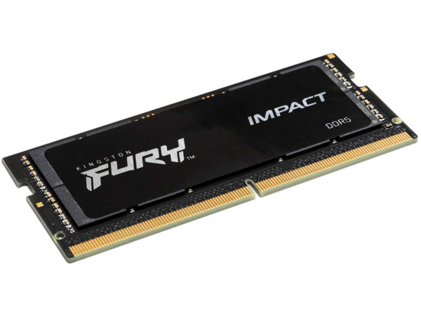 Memoria SODIMM Kingston Fury Impact XMP DDR5 (6000MHz), CL38, 16GB. Color Negro
