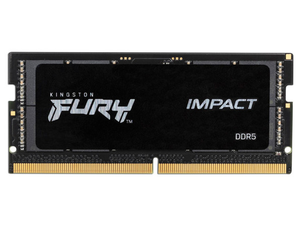 Memoria SODIMM Kingston Fury Impact XMP DDR5 (6000MHz), CL38, 16GB. Color Negro
