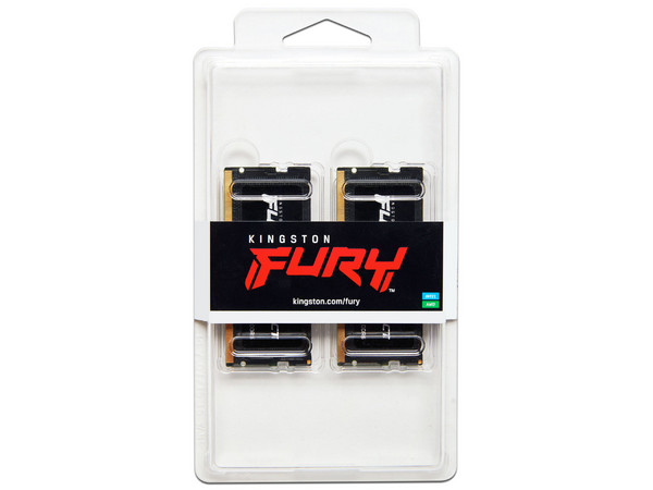 Kit de Memorias SODIMM Kingston Fury Impact, DDR5 PC5-48000(6000MHz), CL38, 32GB (2 x 16GB).