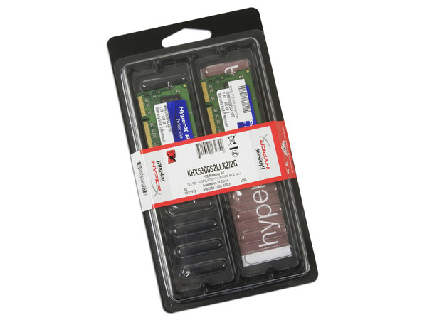Memoria Kingston HyperX 2GB (2 x 1GB) DDR2 SODIMM (667MHz - PC2-5300), Kit con dos piezas de 1GB