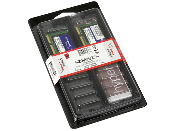 Memoria Kingston HyperX 4GB (2 x 2GB) DDR2 SODIMM (667MHz - PC2-5300), Kit con dos piezas de 2GB