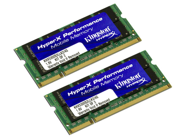 Memoria Kingston HyperX 4GB (2 x 2GB) DDR2 SODIMM (667MHz - PC2-5300), Kit con dos piezas de 2GB