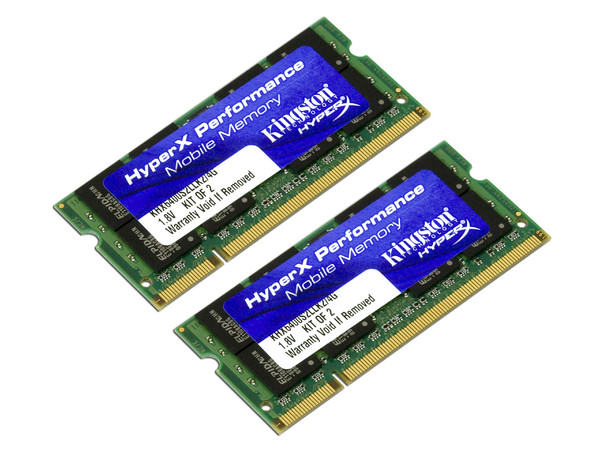Memoria Kingston HyperX 4GB (2 x 2GB) DDR2 SODIMM (800MHz - PC2-6400), Kit con dos piezas de 2GB