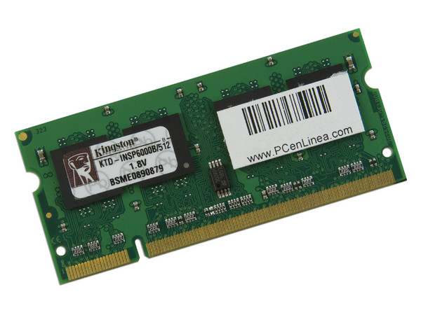 Memoria Kingston SODIMM DDR2 PC2 5300, 200Pines, 512MB