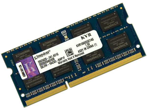 Memoria Kingston SODIMM DDR3 PC3-8500 (1066MHz) CL7, 4GB
