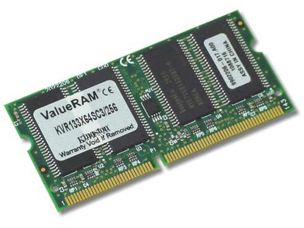 Memoria Kingston SODIMM PC133, 144Pines, 256Mb