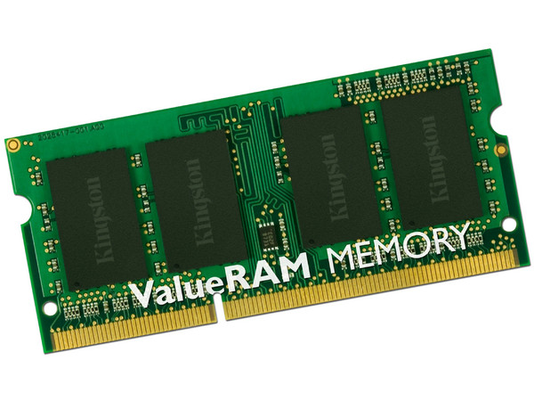 Memoria Kingston SODIMM DDR3 PC3-10600 (1333 MHz) CL9, 2 GB.