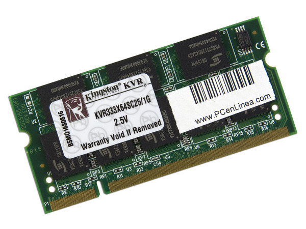 Memoria Kingston SODIMM DDR PC2700, 200Pines, 1GB