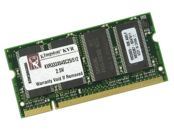 Memoria Kingston SODIMM DDR PC2700, 200Pines, 512MB