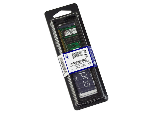 Memoria Kingston SODIMM DDR2 PC2 5300, 200Pines, 2GB Compatible con ASUS Eee PC 1000H / 1000HA