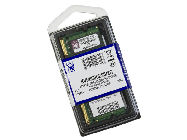 Memoria Kingston SODIMM DDR2 PC2 6400, 200Pines, 2GB