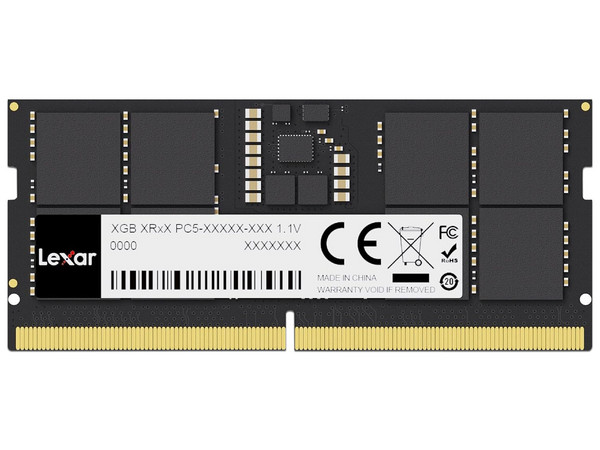 Memoria SODIMM LEXAR LD5S16G56C46ST-BGS, DDR5 PC5-44800 (5600 MHz), CL46, 16GB.