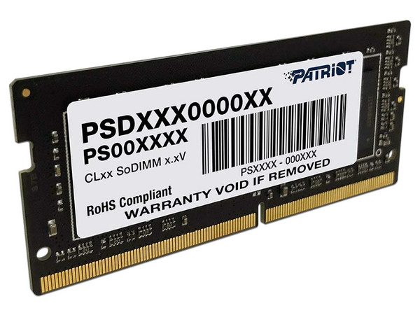 Memoria SODIMM Patriot Signature, DDR4 PC4-25600 (3200MHz), CL22, 16GB.
