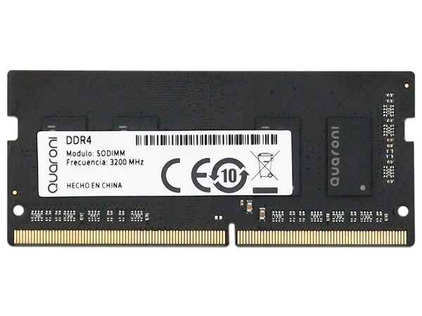 Memoria SODIMM Quaroni QD4S16G1, DDR4 PC4-25600 (3200MHz), CL22, 16GB.
