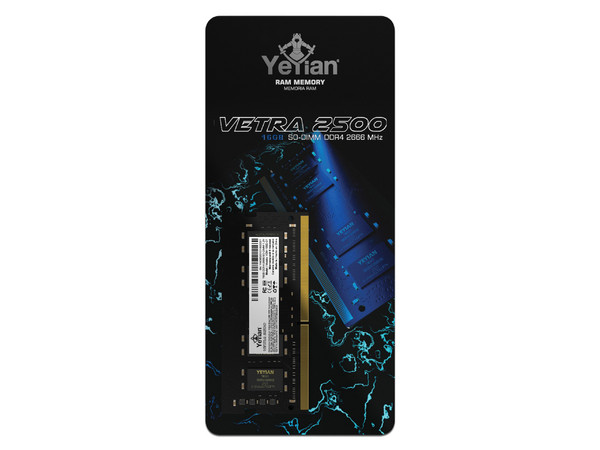 Memoria SODIMM Yeyian Vetra 2500, DDR4 PC4-21300 (2666MHz), CL19, 16GB.
