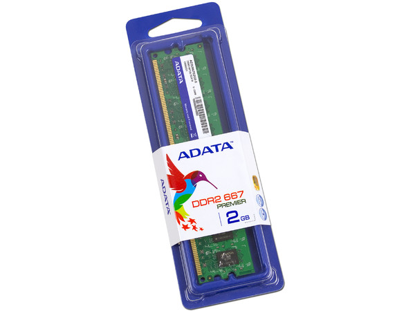 Memoria ADATA DDR2, PC2-5300 (667MHz), 2 GB.