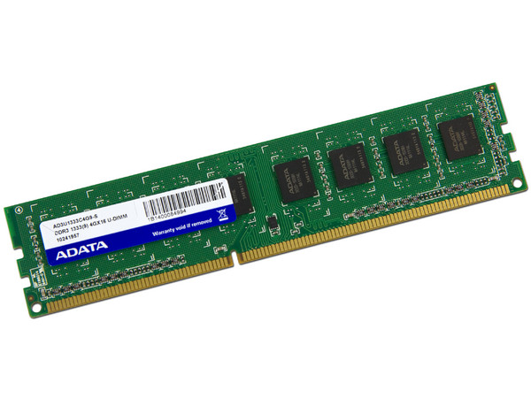 Memoria ADATA DDR3, PC3-10600 (1333MHz), 4GB