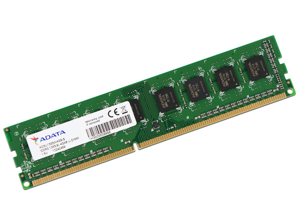 Memoria ADATA Premier DDR3, PC3-10600 (1333MHz), CL9, 4GB.