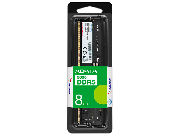 Memoria UDIMM Adata DDR5 5600, PC5-44800 (5600MHz), CL45, 8GB. Color Negro