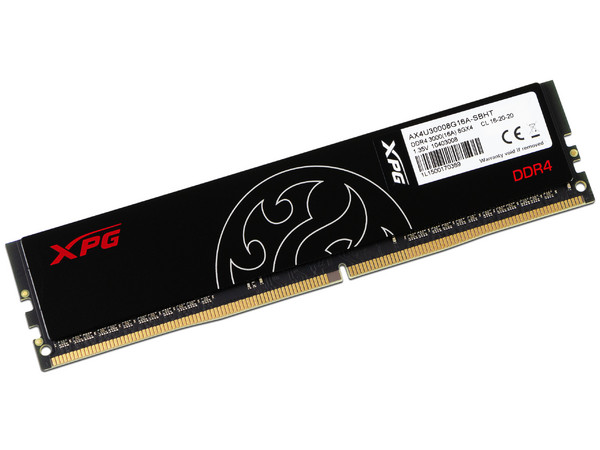 Memoria DIMM XPG Hunter DDR4 PC4-24000(3000MHz), CL16, 8GB.