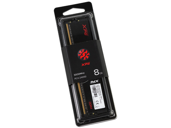 Memoria DIMM XPG Hunter DDR4 PC4-24000(3000MHz), CL16, 8GB.