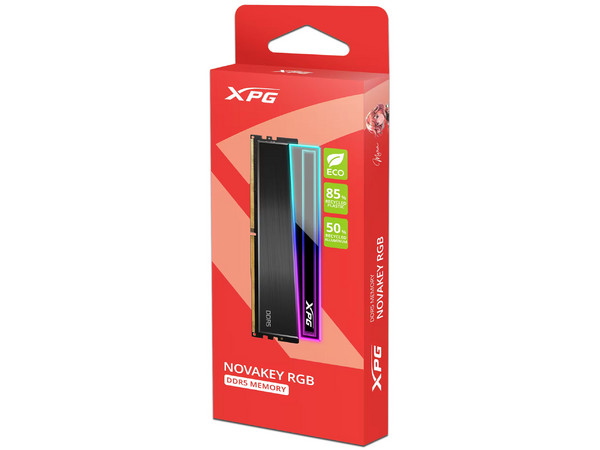 Memoria RAM Adata XPG NovaKey, DDR5 (6000MHz), RGB, 16GB, CL48. Color Negro.
