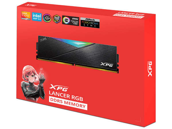 Memoria Ram Adata Lancer DDR5 8000MHz 2 x 16GB CL38 XMP/Expo Negro