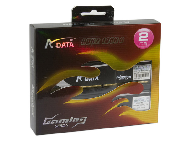 Memoria ADATA Gaming Series de 2GB  (2x1GB)
DDR2 1066MHz (PC2 8500)
Timing: 6-6-6-15, Voltaje: 1.9V~2.1V
Modelo: DDR2 1066G Dual Kit 2G
