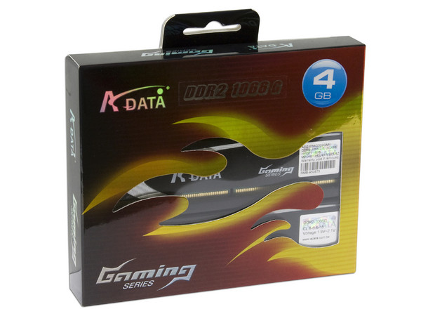 Memoria ADATA Gaming Series de 4GB (2x2GB) 
DDR2 1066MHz (PC2 8500)
Timing: 6-6-6-15, Voltaje: 1.9V~2.1V
Modelo: DDR2 1066G Dual Kit 4G  