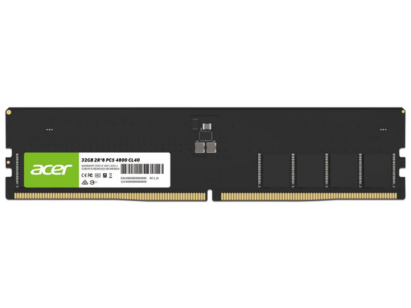 Memoria DIMM Acer UD200, DDR5 PC5-38400 (4800 MHz), CL40, 32GB.