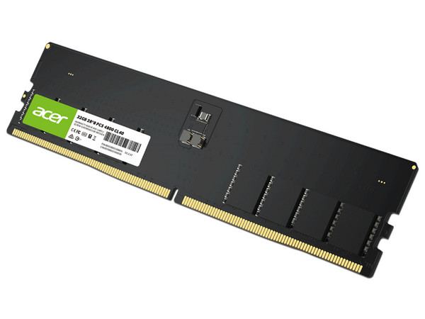 Memoria DIMM Acer UD200, DDR5 PC5-38400 (4800 MHz), CL40, 32GB.