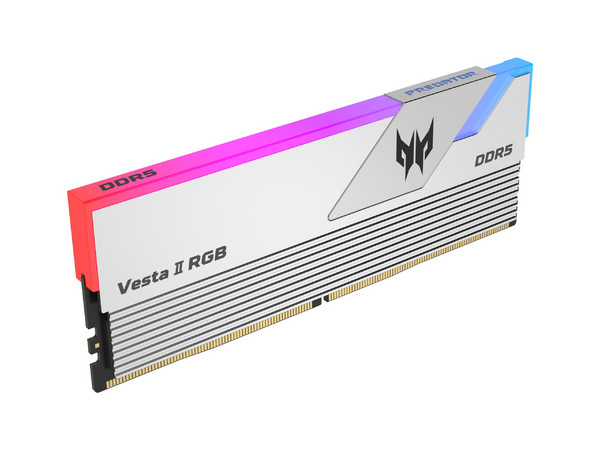 Memoria DIMM Acer Predator VESTA II, DDR5 PC5-48000 (6000MHz), CL32, 32GB (2x16GB).