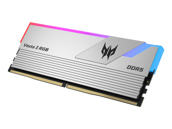 Memoria DIMM Acer Predator VESTA II, DDR5 PC5-48000 (6000MHz), CL32, 32GB (2x16GB).