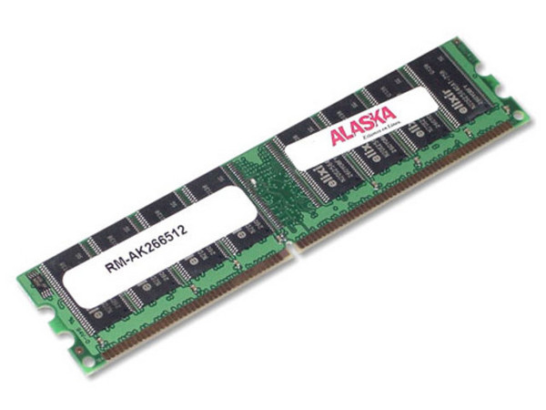 Memoria Alaska DDR DIMM PC2100 (266Mhz), 512MB