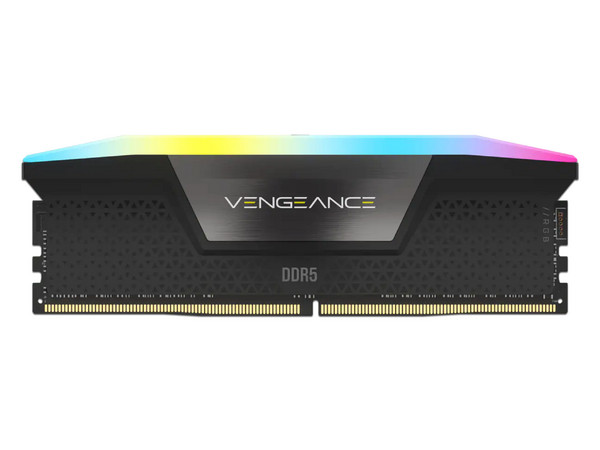 NA - Memoria Corsair Vengeance RGB DDR5 PC5-41600 (5200MHz), 32GB (2 x 16GB), Color Negro.