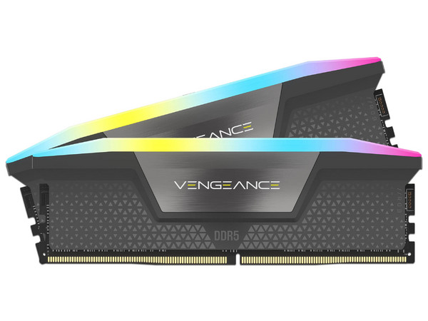 Memoria DIMM Corsair VENGANCE RGB, DDR5 PC5-48000 (6000MHz), CL38, 32GB (2x16GB).