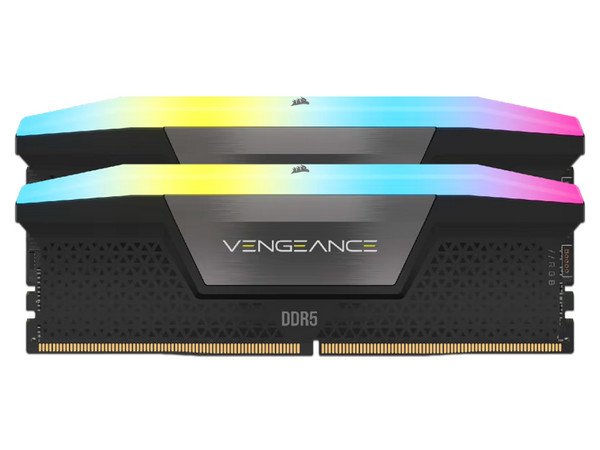 Memoria DIMM Corsair Vengeance RGB, DDR5 PC5-48000 (6000MHz), CL36, 48GB (2x24GB).