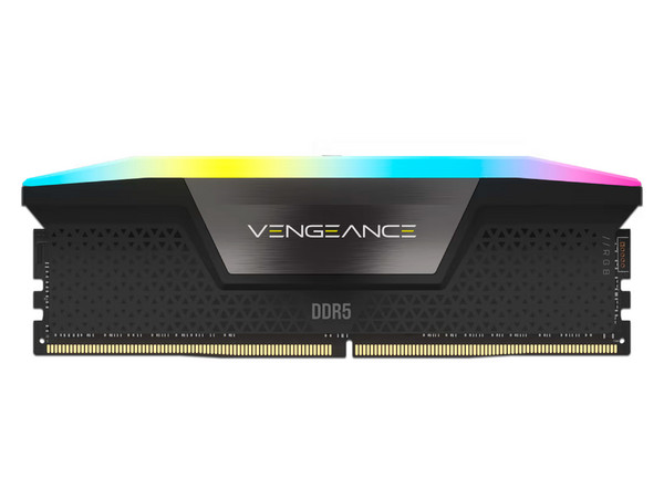 Memoria DIMM Corsair VENGEANCE RGB, DDR5 PC5-51200 (6400 MHz), CL32, 64GB (2 x 32GB). Color Negro.