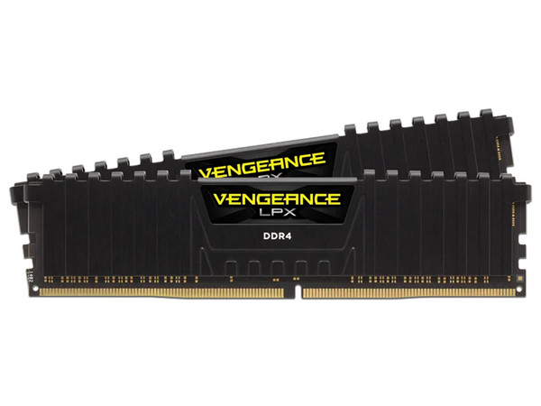 Memoria DDR RAM CORSAIR Vengeance LPX de 32GB (2x16GB), 2400MHz, Color negro.
