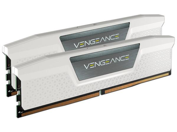 Kit de Memorias DIMM Corsair Vengeance, DDR5, PC5-44800, 5600MHz, 32GB (2 x 16GB), Color Blanco.