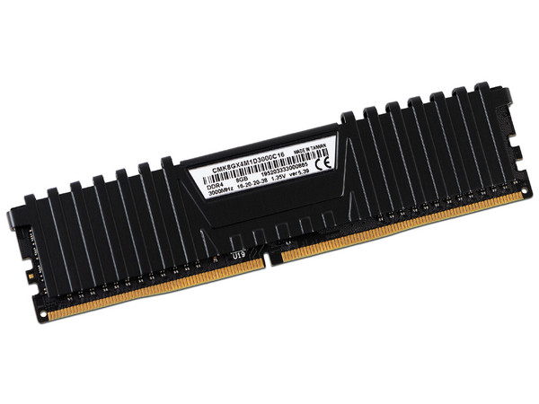 Memoria Corsair Vengeance LPX DDR4 PC4-24000 (3000MHz) de 8GB. Color Negro.