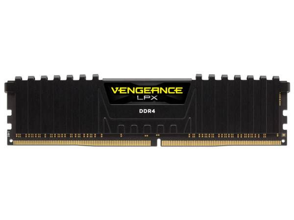 Memoria DIMM Corsair Vengeance LPX, DDR4, PC4-25600 (3200MHz), CL16, 8GB, Color negro.