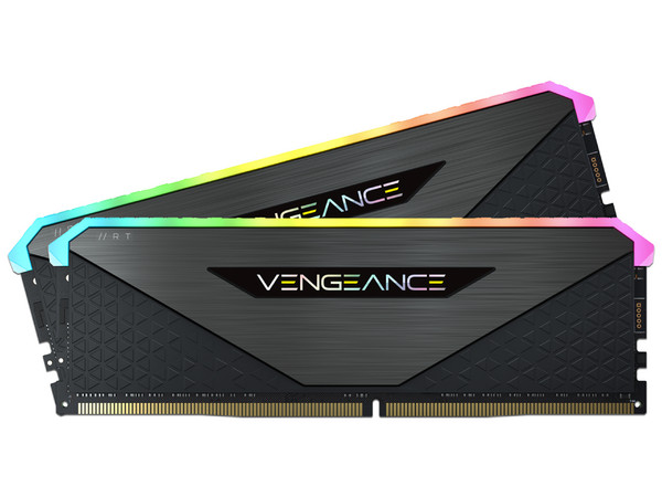 Kit de Memorias DIMM Corsair VENGEANCE RGB RT, DDR4 PC4-28800 (3600MHz), CL18, 16GB (2 x 8GB).