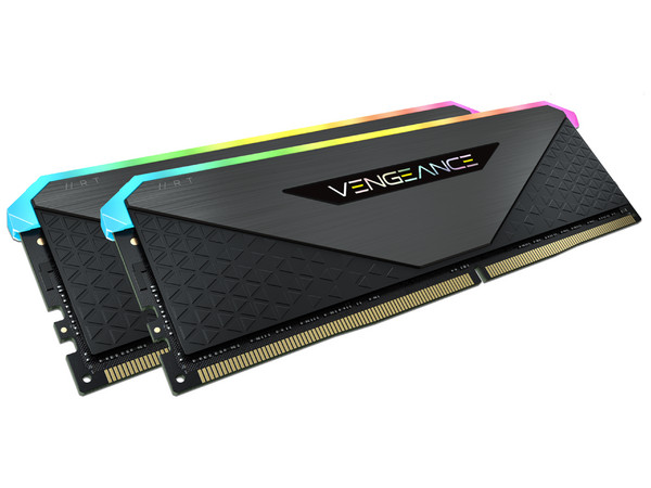 Kit de Memorias DIMM Corsair VENGEANCE RGB RT, DDR4 PC4-28800 (3600MHz), CL18, 16GB (2 x 8GB).
