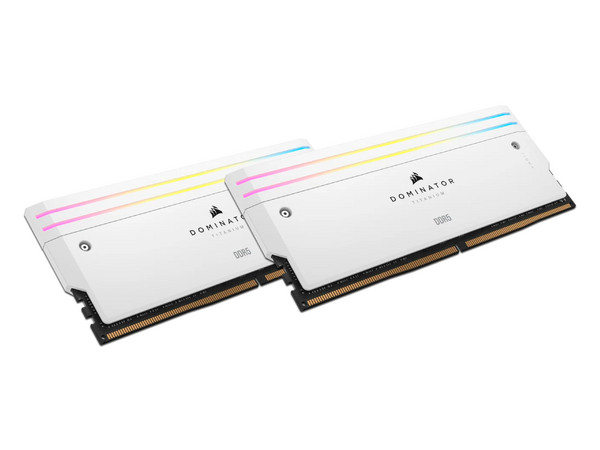 Memoria DIMM Corsair Dominator Titanium, DDR5 PC5- 56000 (7000MHz), CL36, 48GB (2 x 24GB).