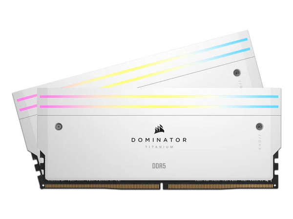 Memoria DIMM Corsair Dominator Titanium, DDR5 PC5- 56000 (7000MHz), CL36, 48GB (2 x 24GB).