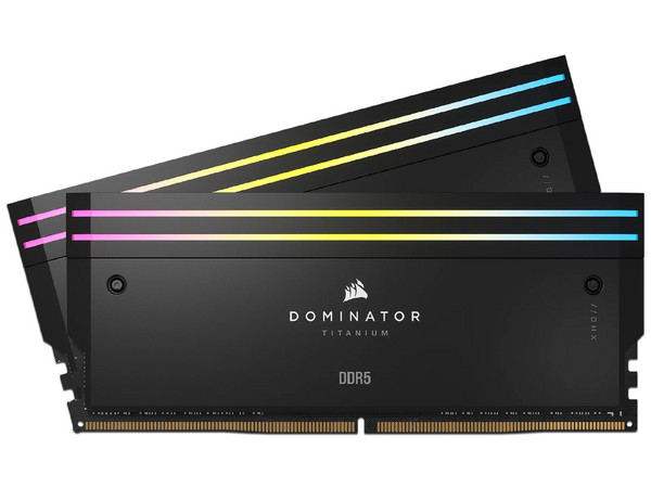 Memoria Ram Corsair DOMINATOR TITANIUM, 64GB (2X32GB), DDR5, 6400MHZ, Color Negro