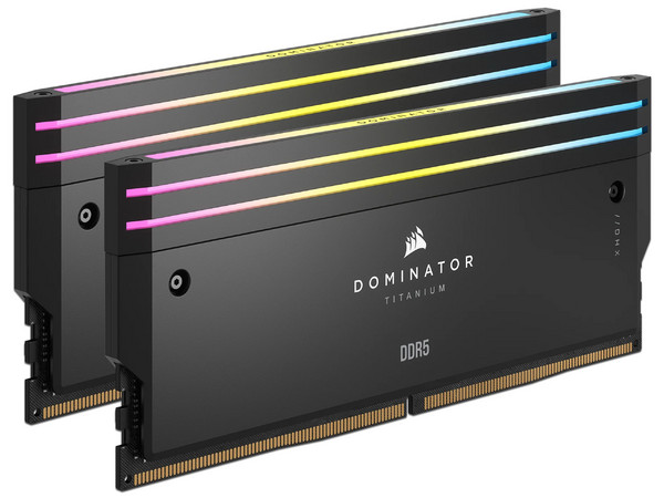 Memoria Ram Corsair DOMINATOR TITANIUM, 64GB (2X32GB), DDR5, 6400MHZ, Color Negro